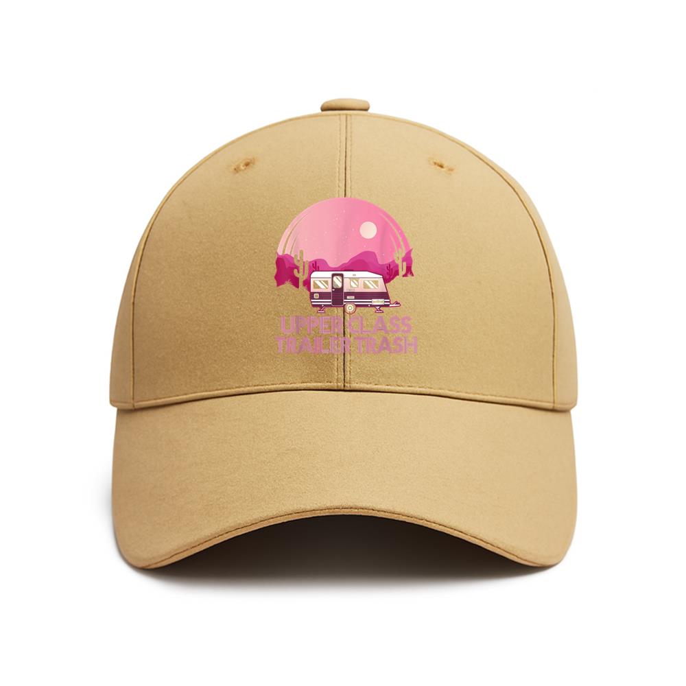 Camping Upper Class Trailer Trash Baseball Cap