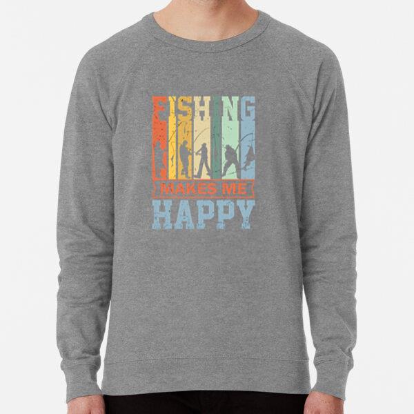 Dog Excited Minimal Fishing Loose Fit Sweatshirt