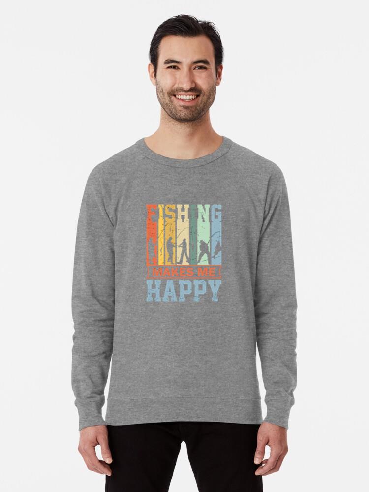 Dog Excited Minimal Fishing Loose Fit Sweatshirt - Image 2