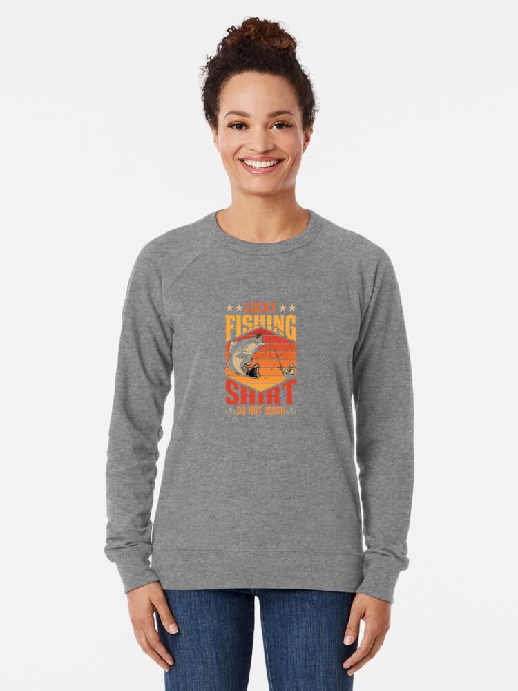 Dog Excited Modern Fishing Loose Fit Sweatshirt - Image 3