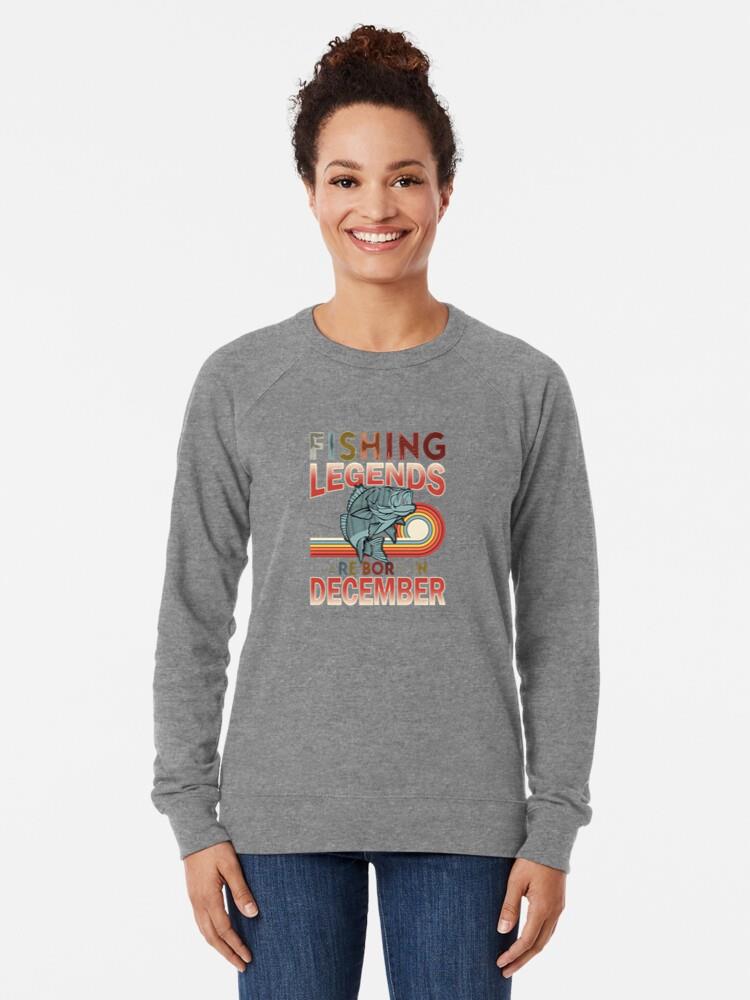 Dog Excited Vintage Fishing Loose Fit Sweatshirt - Image 3