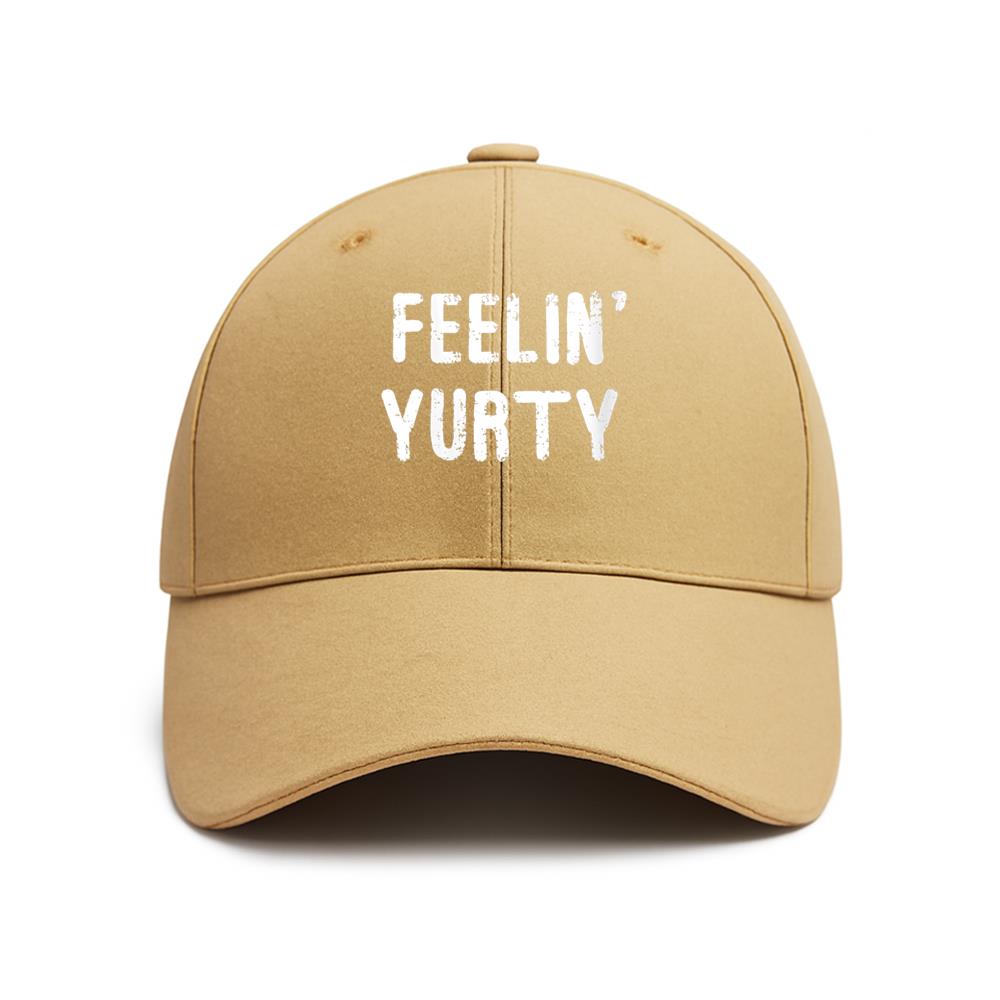 Feelin  Yurty Camping Baseball Cap