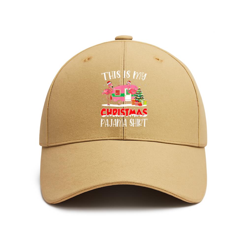 Flamingo Camping Camper Baseball Cap