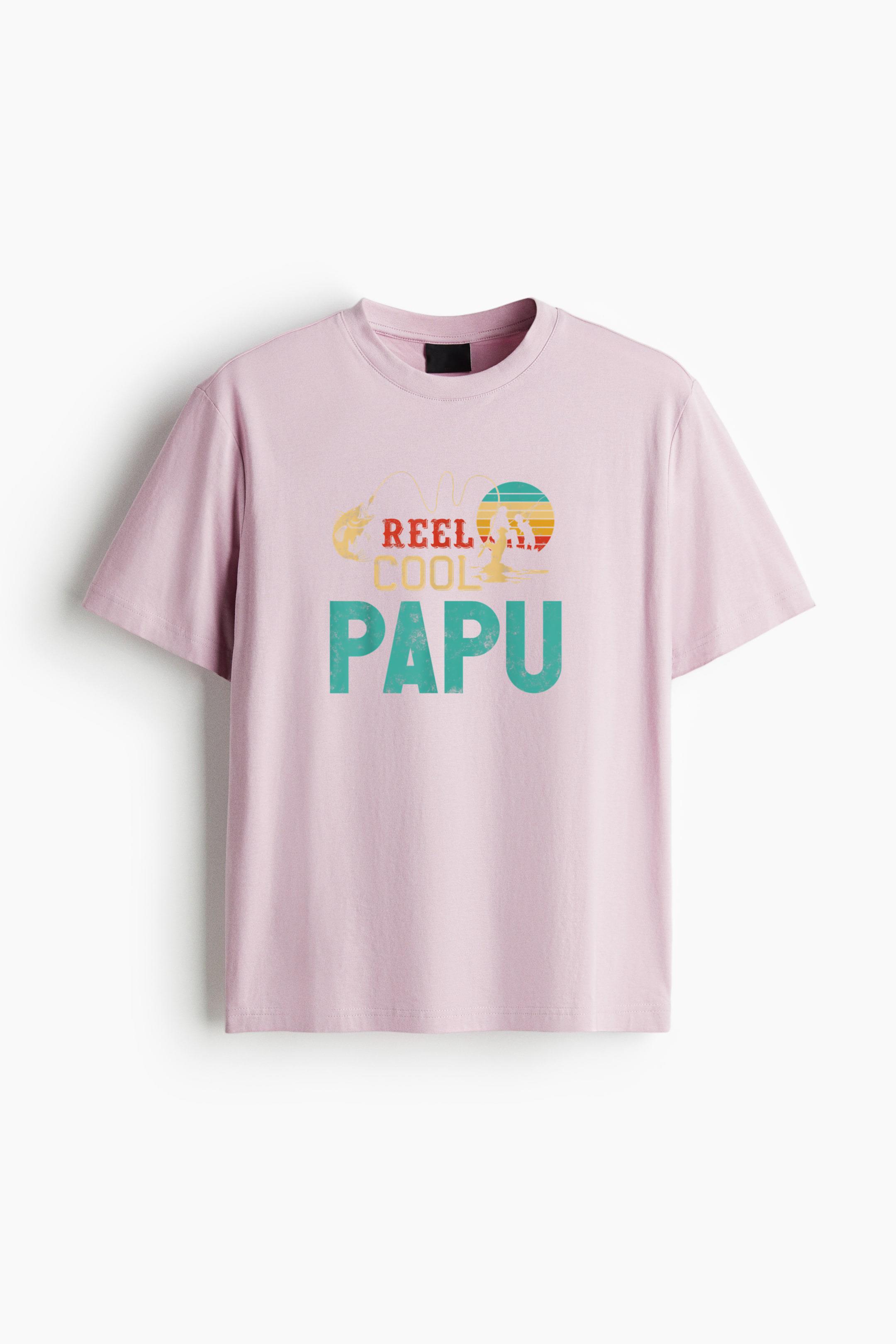 Reel Cool Papu Vintage Fishing Classic Regular Fit T-Shirt