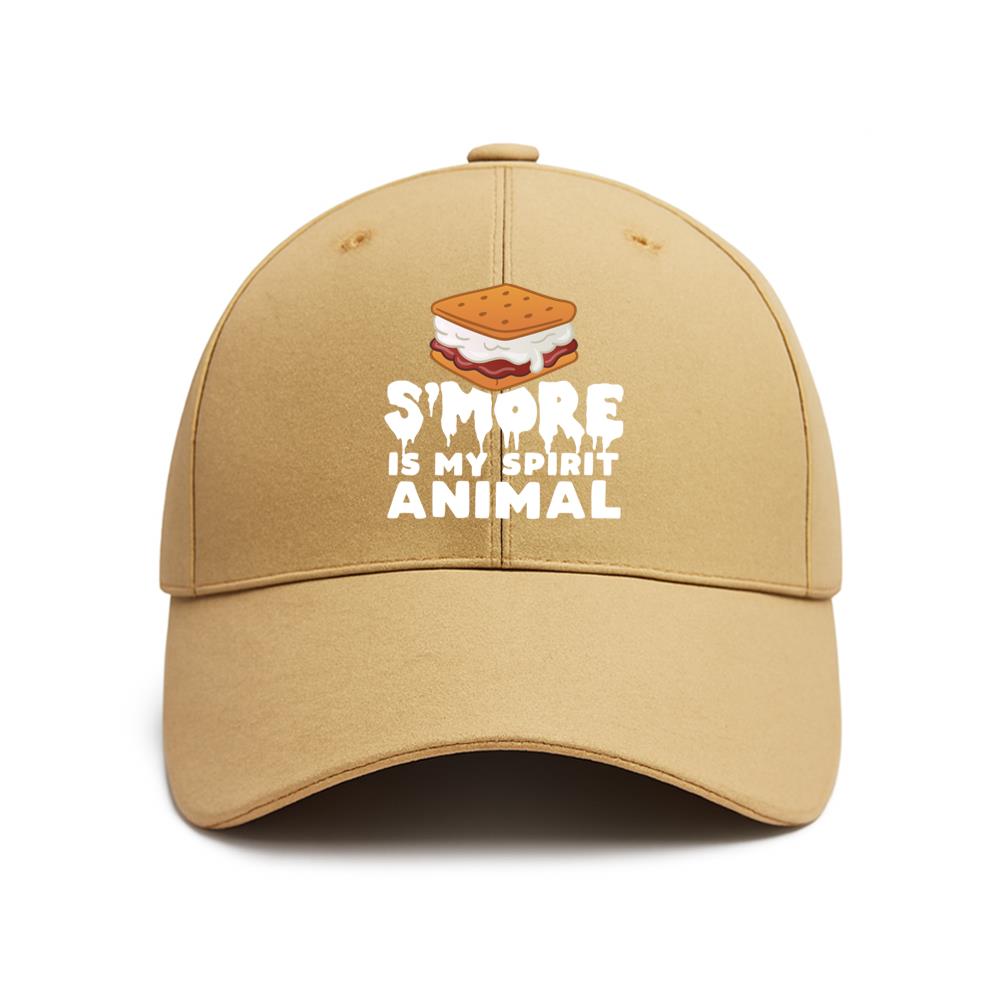 Smores Camping Skewers Snack Baseball Cap