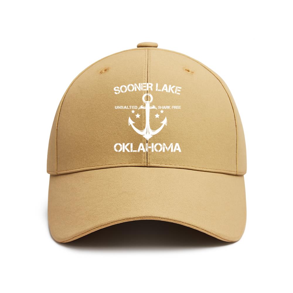 Sooner Lake Oklahoma Fishing Camping Baseball Cap