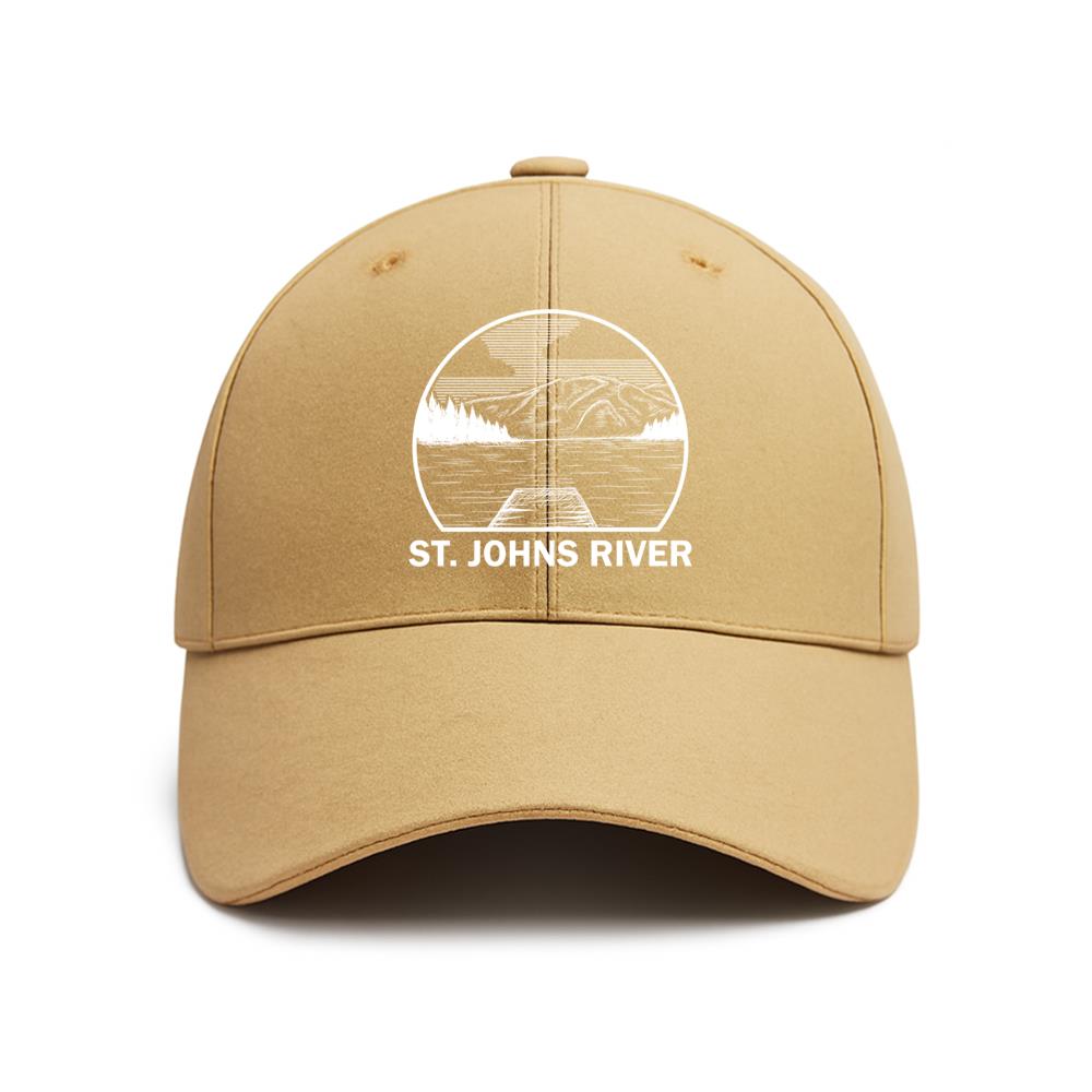 St Johns River Fishing Camping Baseball Cap