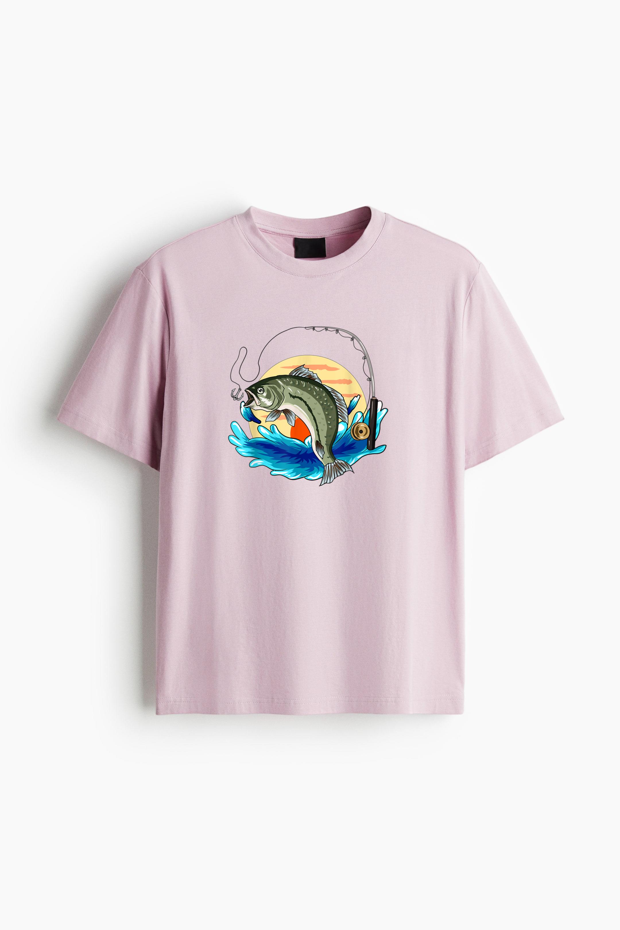 Sunset Fishing Retro Classic Regular Fit T-Shirt