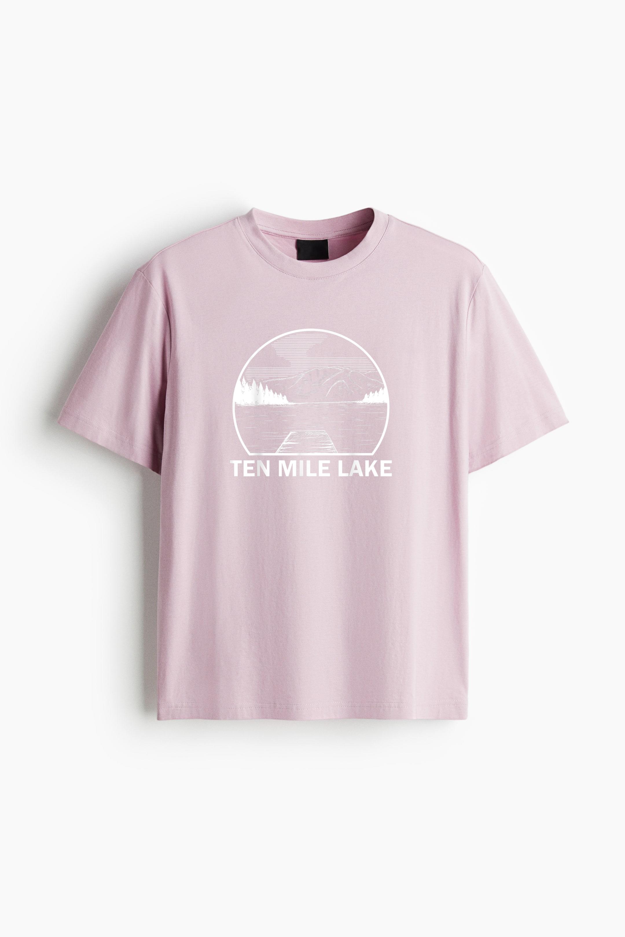 Ten Mile Lake Funny Fishing Camping Summer Classic Regular Fit T-Shirt