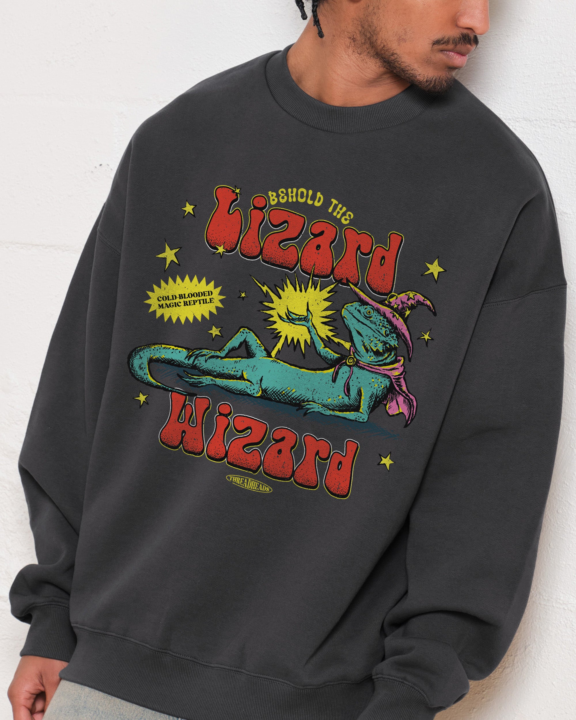 Lizard Wizard Unisex Sweatshirt - Premium 340gsm Cotton Poly Blend