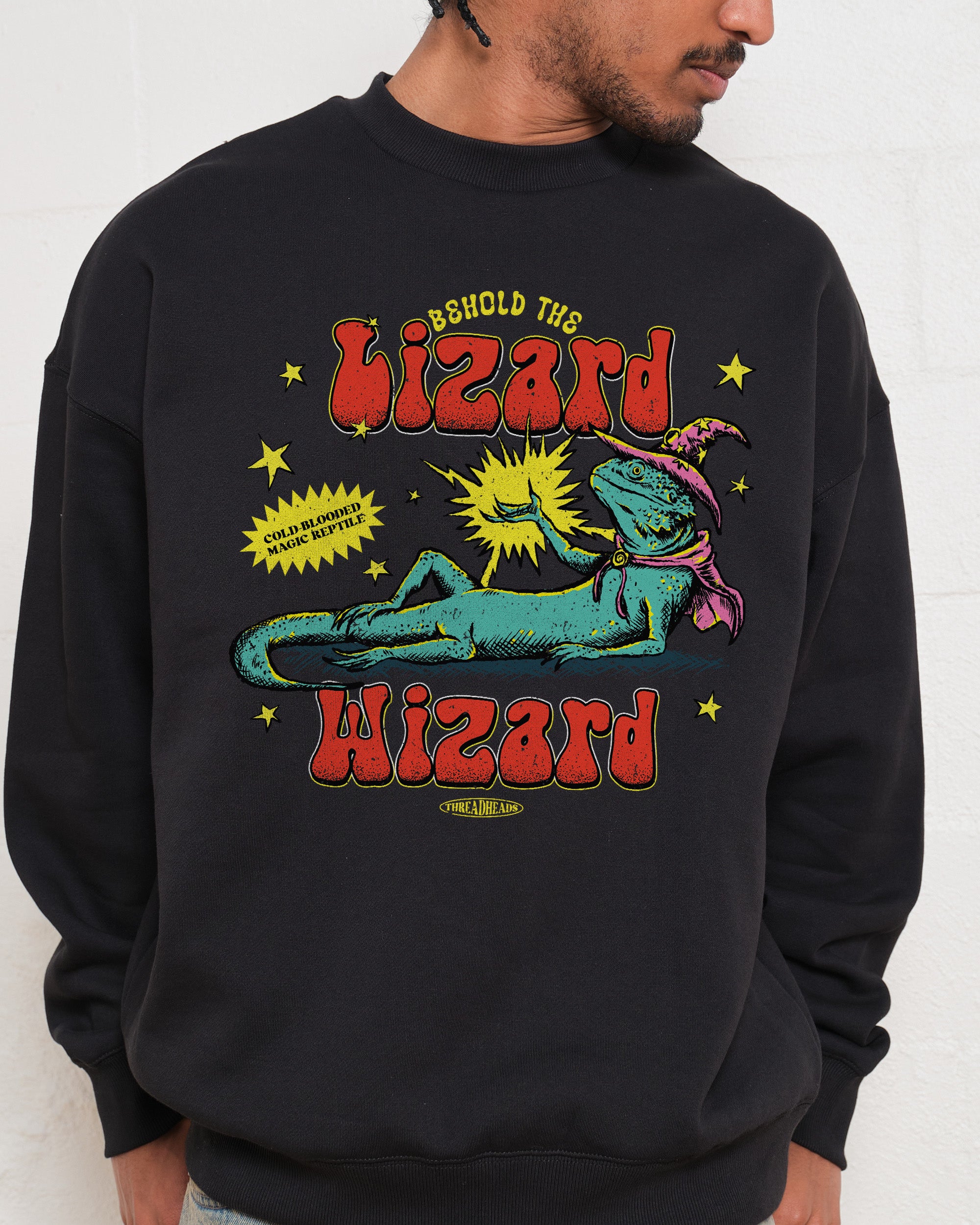 Lizard Wizard Unisex Sweatshirt - Premium 340gsm Cotton Poly Blend