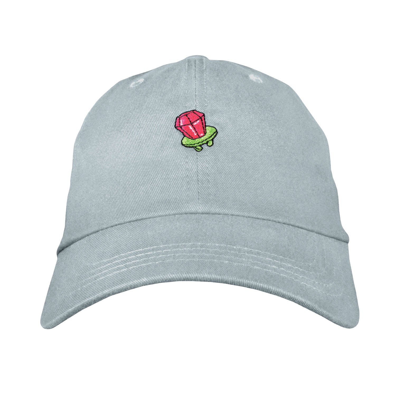 Ring Pop Dad Hat - Embroidered Unstructured Cotton Chino Twill Adjustable