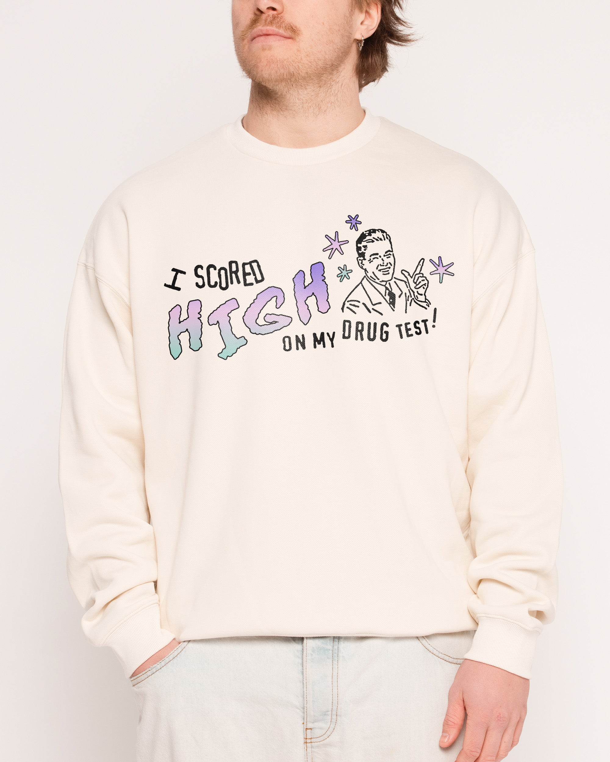 High Achiever Unisex Sweatshirt - Threadheads Graphic Print, 340gsm Cotton-Poly Blend