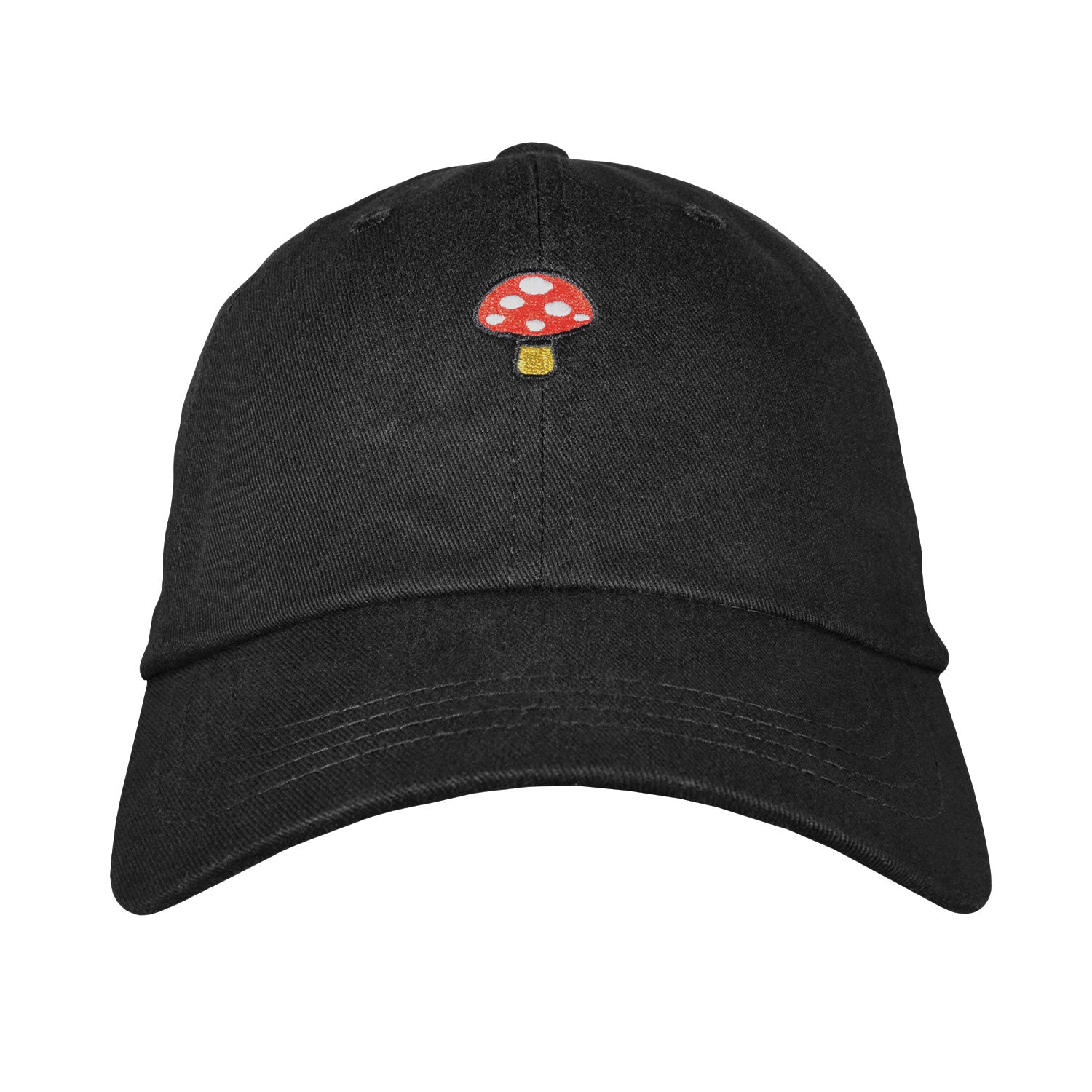 Mushroom Dad Hat - Embroidered 100% Cotton Unstructured Adjustable USA Made