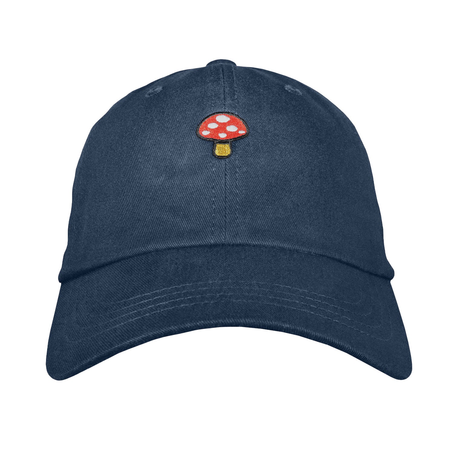 Mushroom Dad Hat - Embroidered 100% Cotton Unstructured Adjustable USA Made