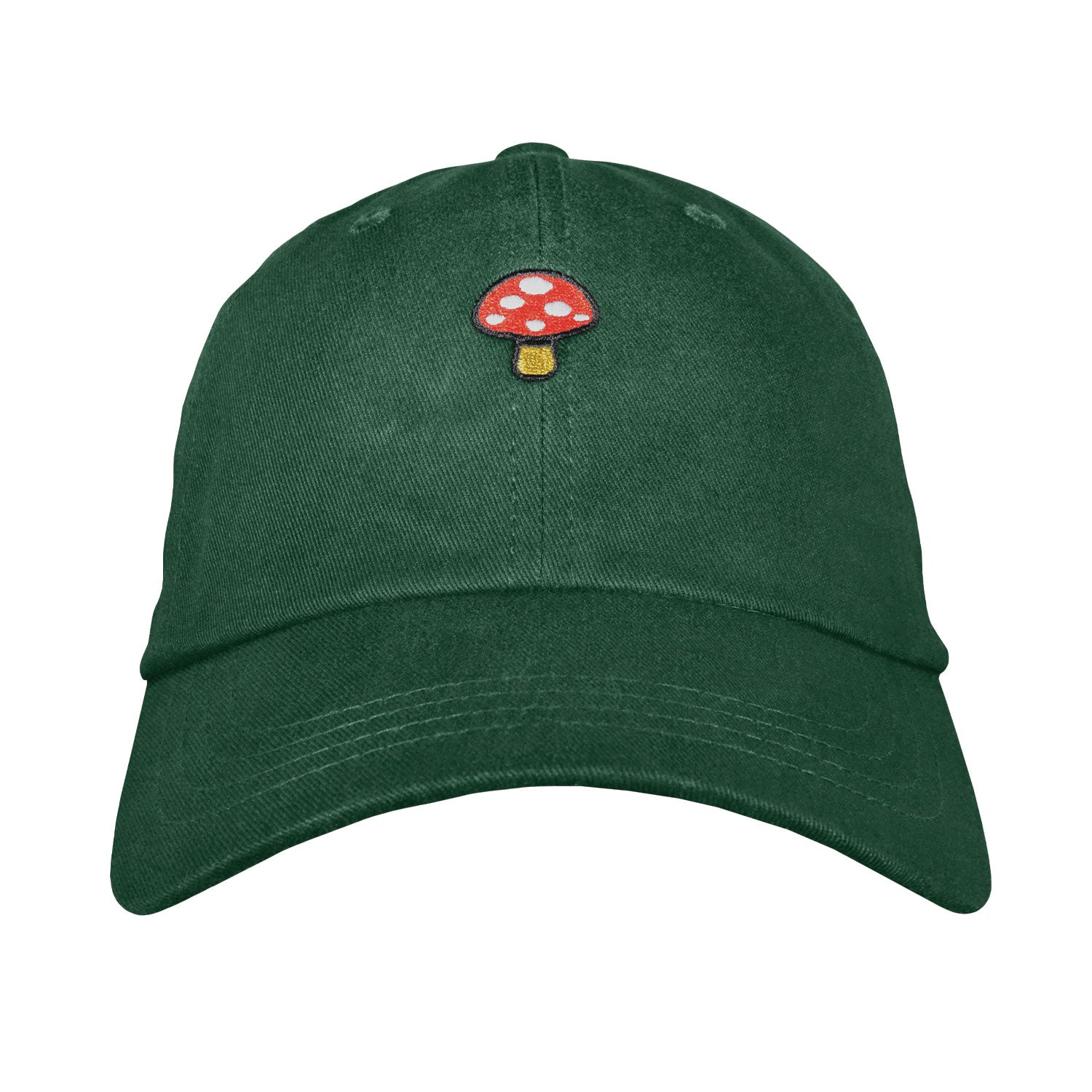 Mushroom Dad Hat - Embroidered 100% Cotton Unstructured Adjustable USA Made