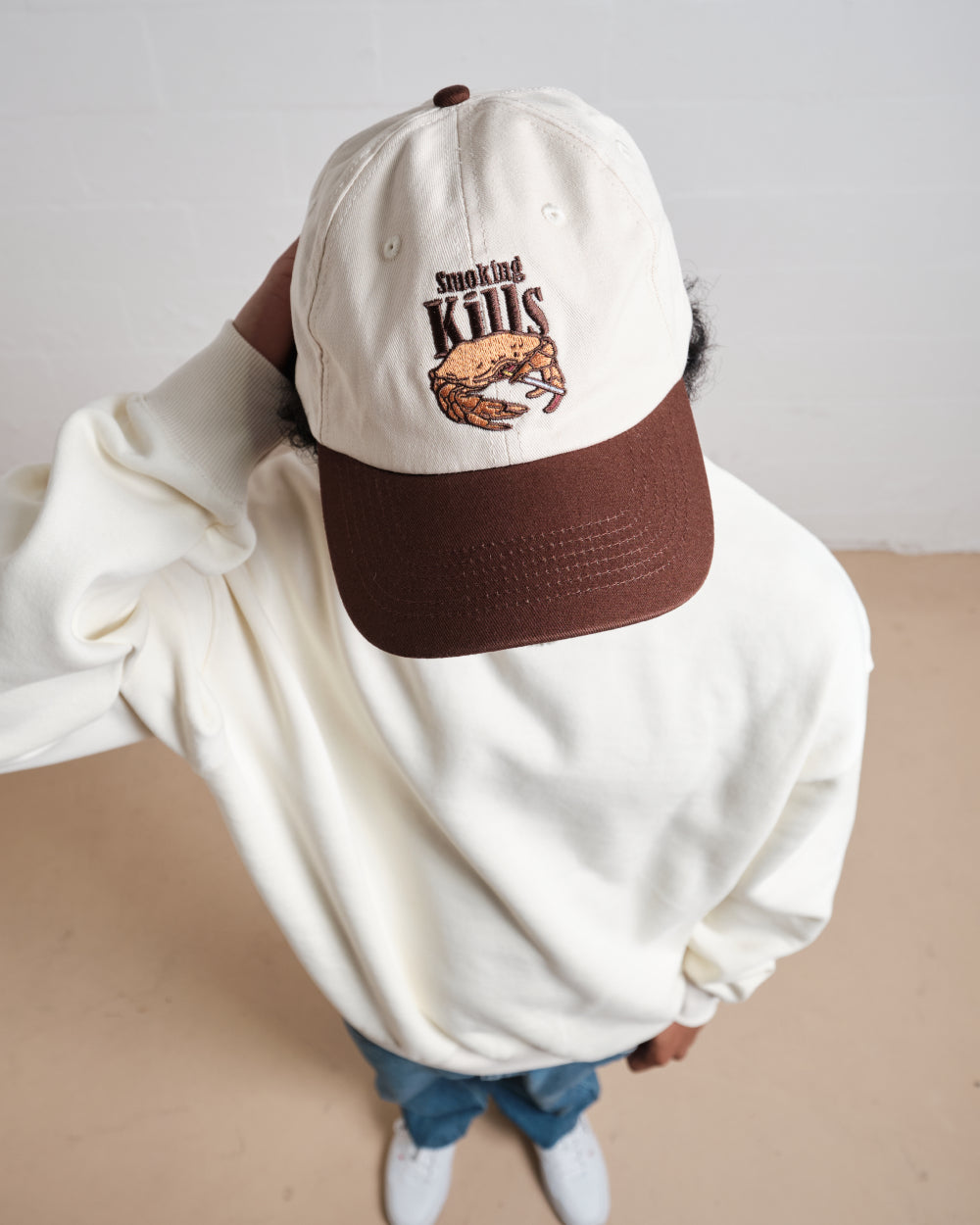 Smoking Kills Embroidered Cotton Adjustable Unisex Hat by Threadheads