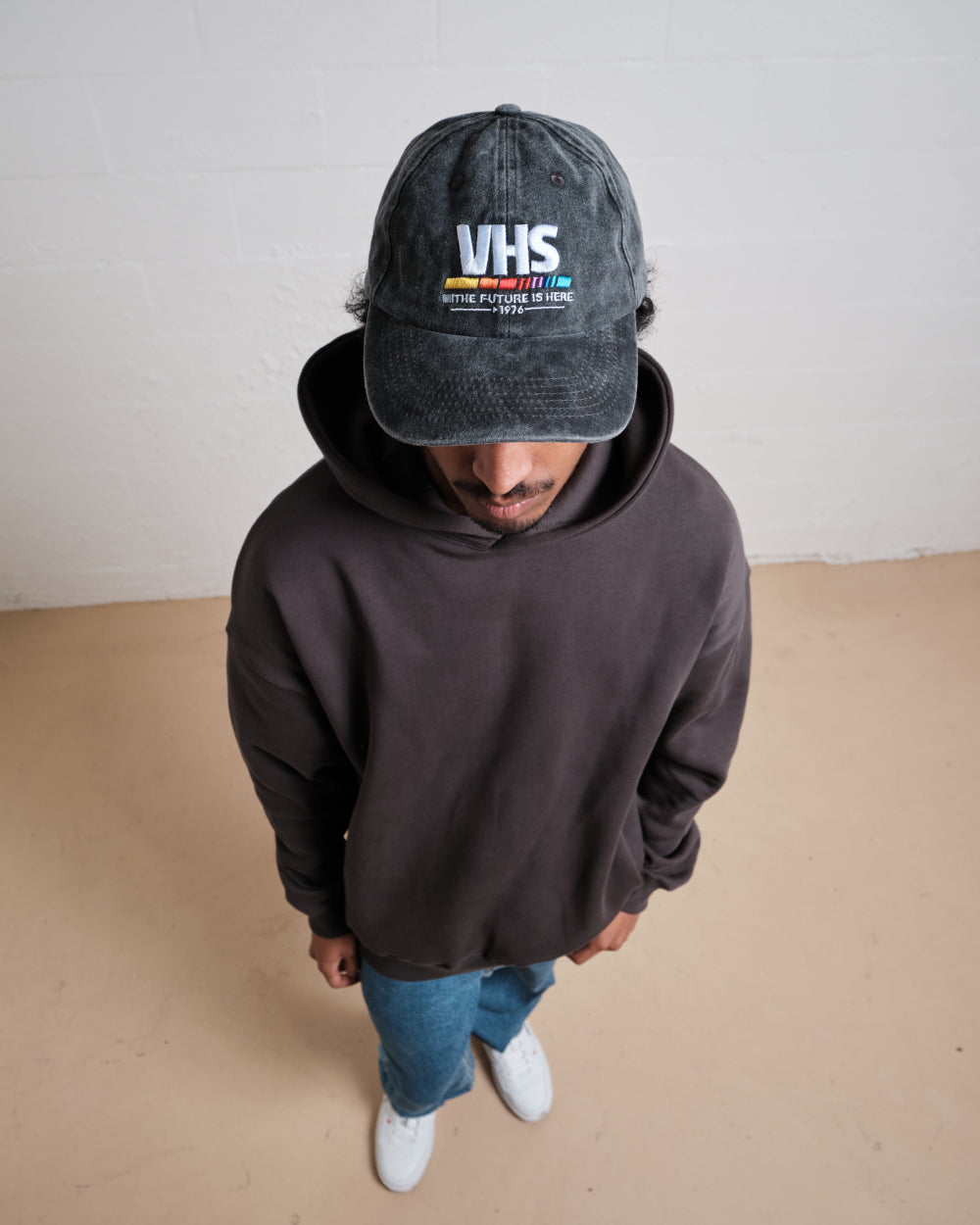 VHS The Future is Now Acid Wash Cotton Unisex Adjustable Hat